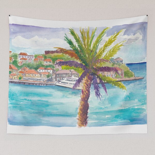 Item preview, Saint Barth Serenity with La Pointe and Harbour View designed and sold by artshop77.