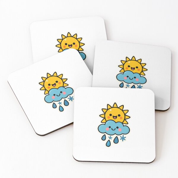 Item preview, Unified Weather Elements 2D Sticker designed and sold by Stickerrwallah.