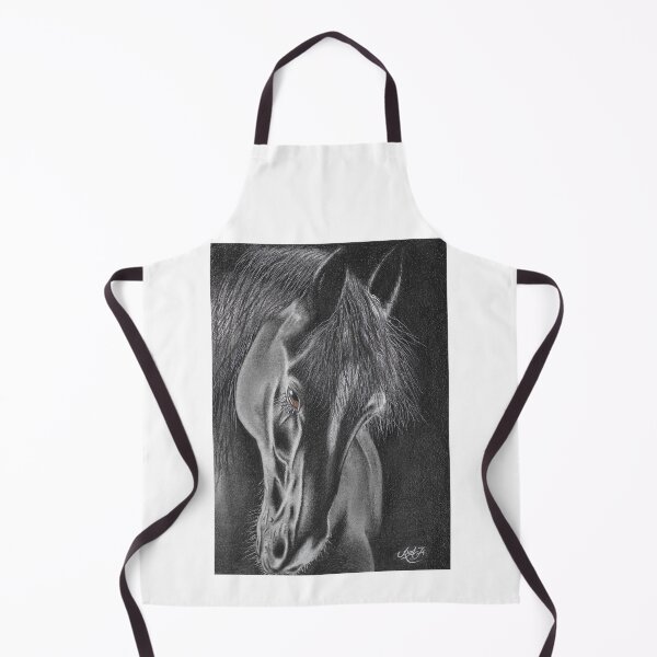 Item preview, B&W stallion head designed and sold by Richard Fettes.