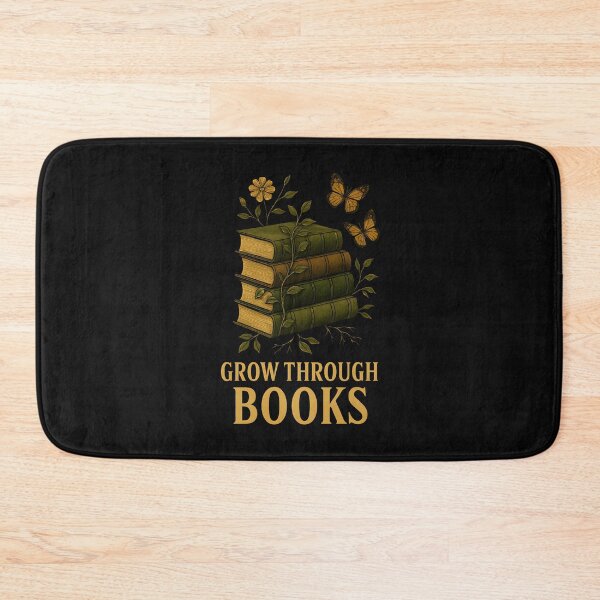 Item preview, Grow Through Books Nature Aesthetic Reading Design designed and sold by Furr-n-Purr.