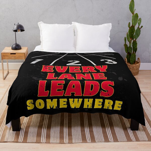 Item preview, Grunge Style "Every Lane Leads Somewhere" Runner Design designed and sold by E20STUDIO.