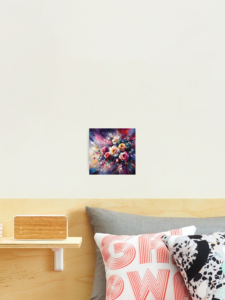 Thumbnail 2 of 3, Photographic Print, Dynamic Roses designed and sold by VisualNomadClub.