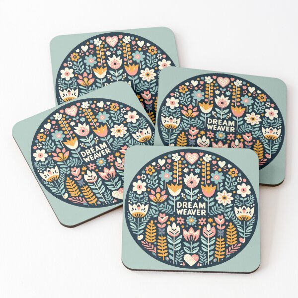 Item preview, Flower Circle: Weaver of Dreams - Scandinavian Folk Art by heidiannemorris © designed and sold by FOLK ART FUSION by heidiannemorris.