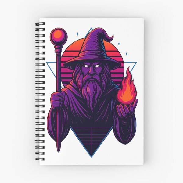Item preview, Synthwave Wizard designed and sold by WhatTheShopDesigns.