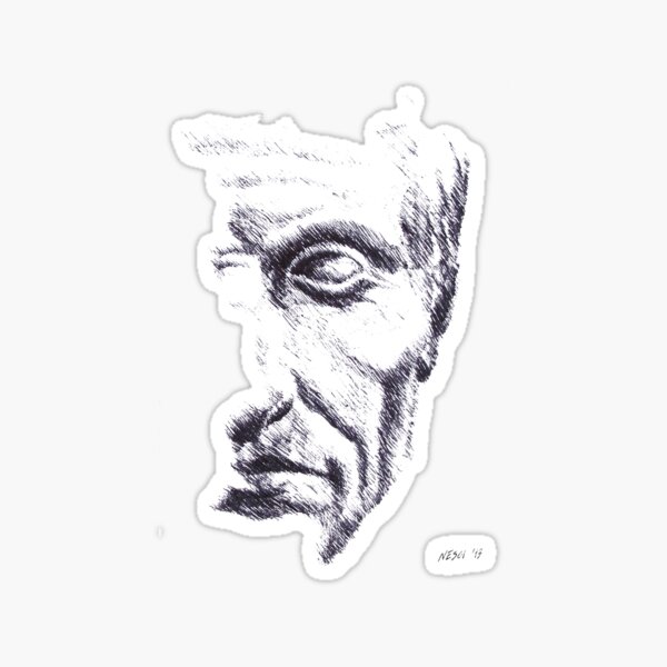 Gaius Julius Caesar, drawing, roman empire, Rome, Italy Sticker