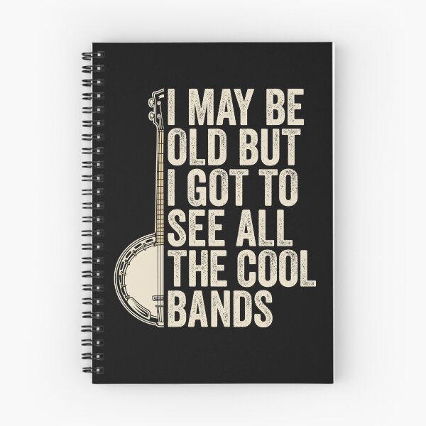 Item preview, Funny Banjo Quote I May Be Old But I Got to See All the Cool Bands Bluegrass designed and sold by inkedtee.