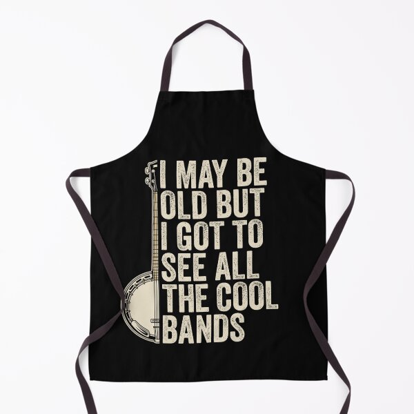 Item preview, Funny Banjo Quote I May Be Old But I Got to See All the Cool Bands Bluegrass designed and sold by inkedtee.