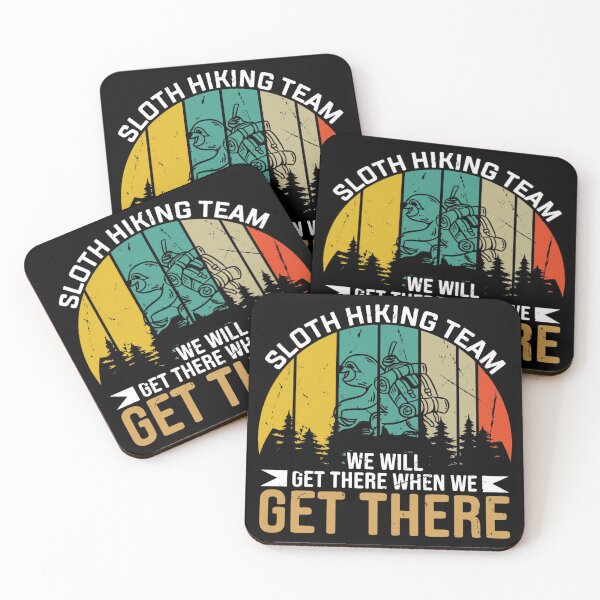 Item preview, Sloth Hiking Team – We Will Get There When We Get There Funny Vintage T-Shirt designed and sold by The Sandy Design Store.