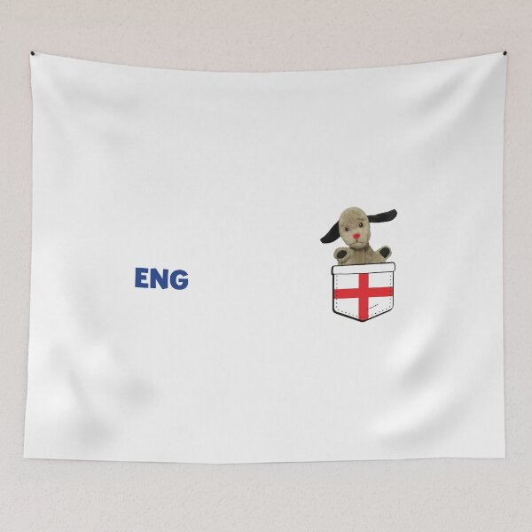 Item preview, Sooty Euro Football Sweep England Chest Pocket Print designed and sold by All-And-Every.