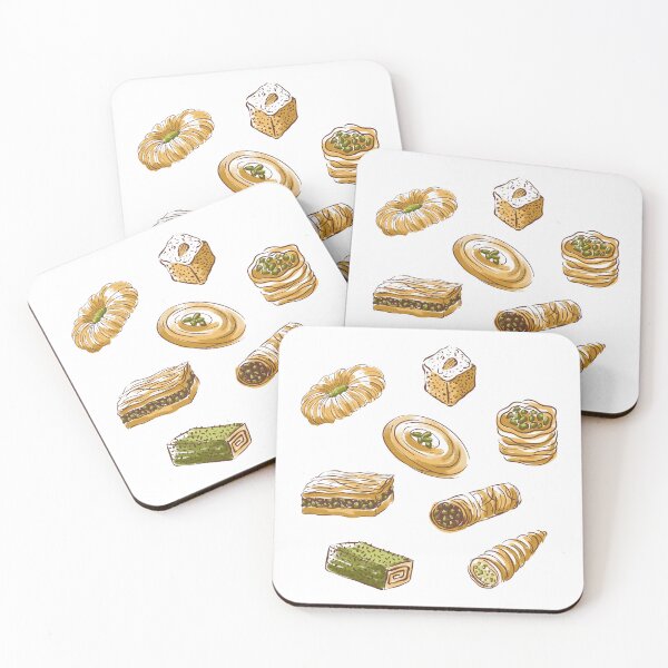 Item preview, Arabic Sweets Stickers designed and sold by Farissa Designs.