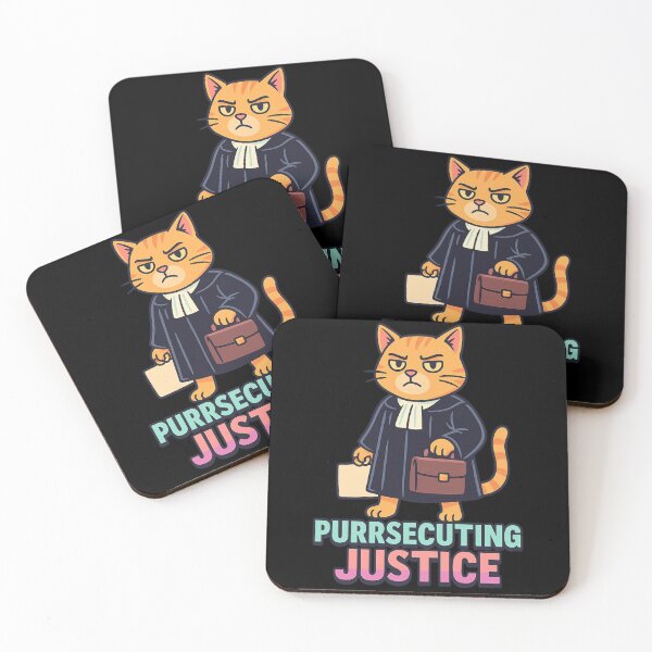 Item preview, Legal Cat – Purrsecuting Justice | Funny Lawyer Cat Retro 80s Cartoon designed and sold by GokuCreative .