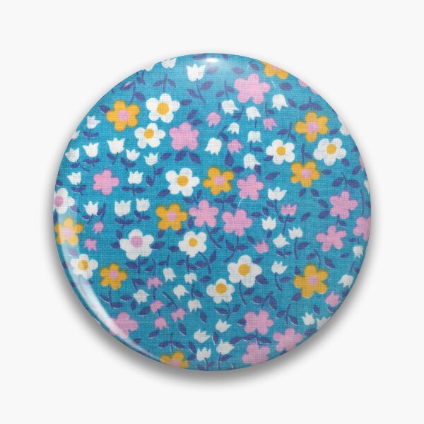 Item preview, Cutest Retro Floral Pattern in white orange pink on teal background designed and sold by ImaginaryAnimal.
