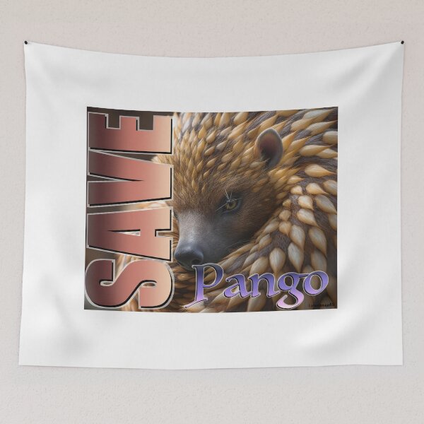 Item preview, Save The Pangolin Print designed and sold by Lichentroupe63.