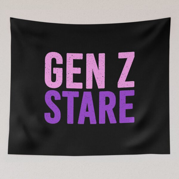 Item preview, Gen Z Stare Pink and Violet designed and sold by Memes N Lore .