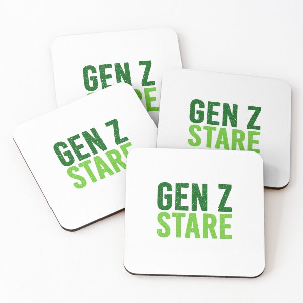 Item preview, Gen Z Stare Green designed and sold by Memes N Lore .