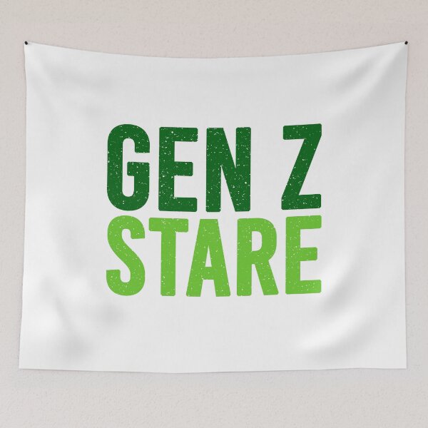 Item preview, Gen Z Stare Green designed and sold by Memes N Lore .