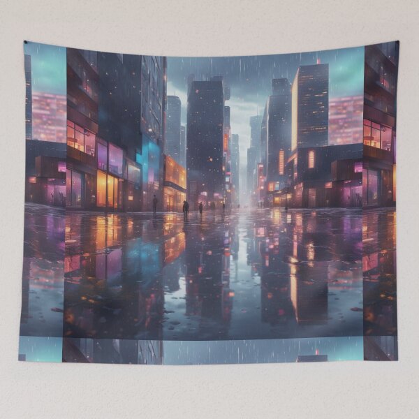 Item preview, city rain designed and sold by ArtbyEdith.