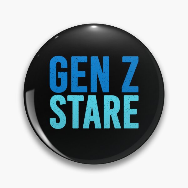 Item preview, Gen Z Stare Blue designed and sold by Memes N Lore .