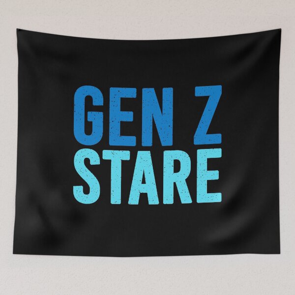 Item preview, Gen Z Stare Blue designed and sold by Memes N Lore .