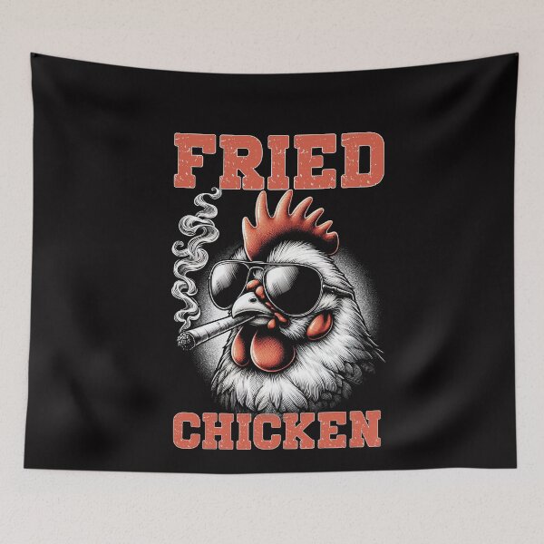 Item preview, Fried Chicken 420 Funny Smoking Cannabis  designed and sold by ManiaGrania.