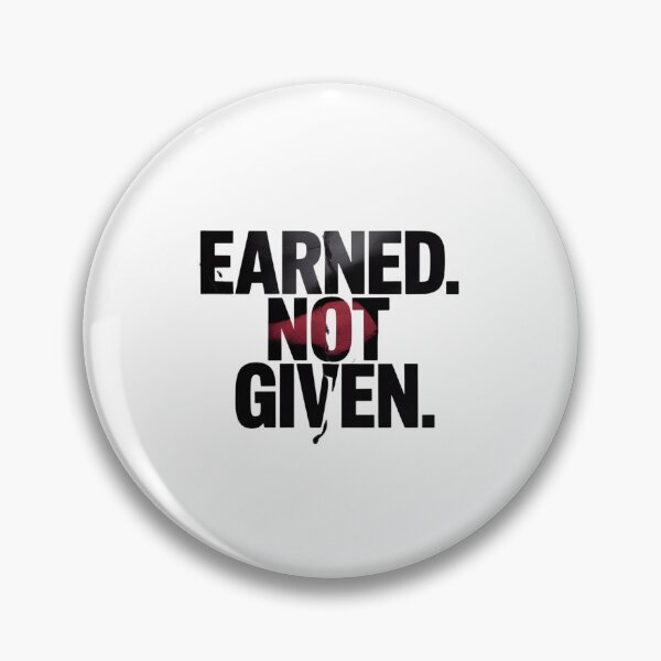 Item preview, Earned Not Given – Red Grunge Fitness Motivation Design designed and sold by ArtByYunus.