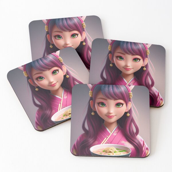 Item preview, Beauty chinese girl eating ramen  designed and sold by CosmoDigitally.