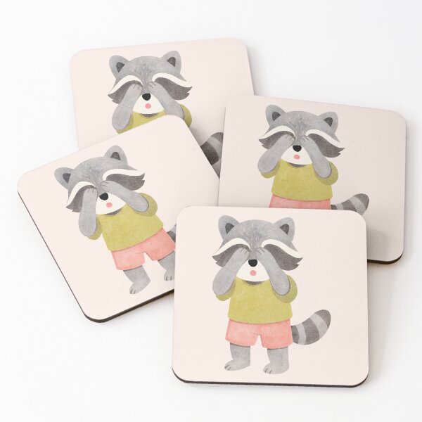 Item preview, Hide and Seek Raccoon designed and sold by MilouiArt.