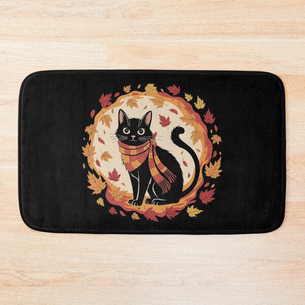 Item preview, Cat Leaf Fall Tree Hello Autumn - The perfect gift for cat lovers and autumn enthusiasts!. designed and sold by ZyziowskyArt.
