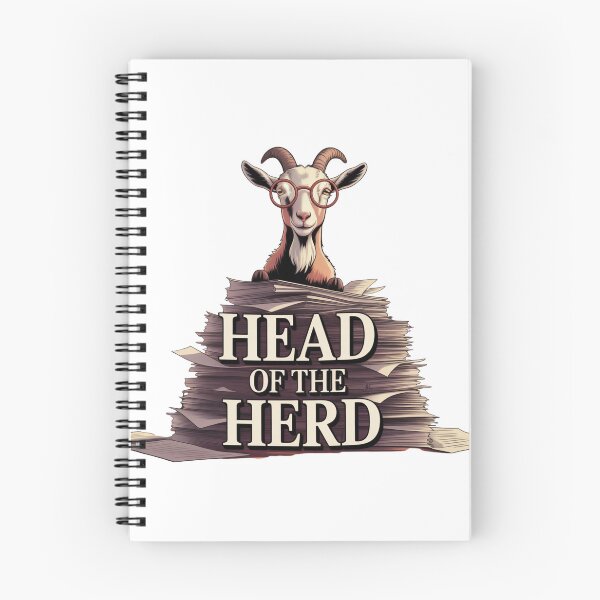 Item preview, Head of the Herd – Smart Goat Boss Office Humor designed and sold by ArtByYunus.