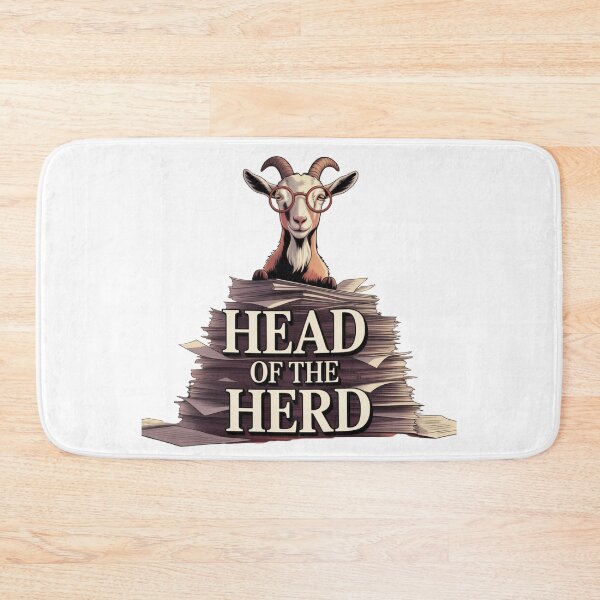 Item preview, Head of the Herd – Smart Goat Boss Office Humor designed and sold by ArtByYunus.