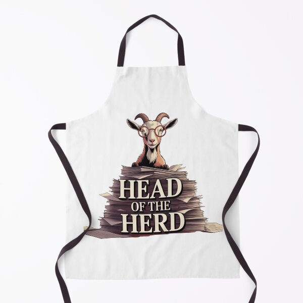 Item preview, Head of the Herd – Smart Goat Boss Office Humor designed and sold by ArtByYunus.