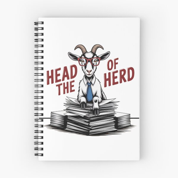 Item preview, Head of the Herd – Smart Goat Boss Office Humor designed and sold by ArtByYunus.