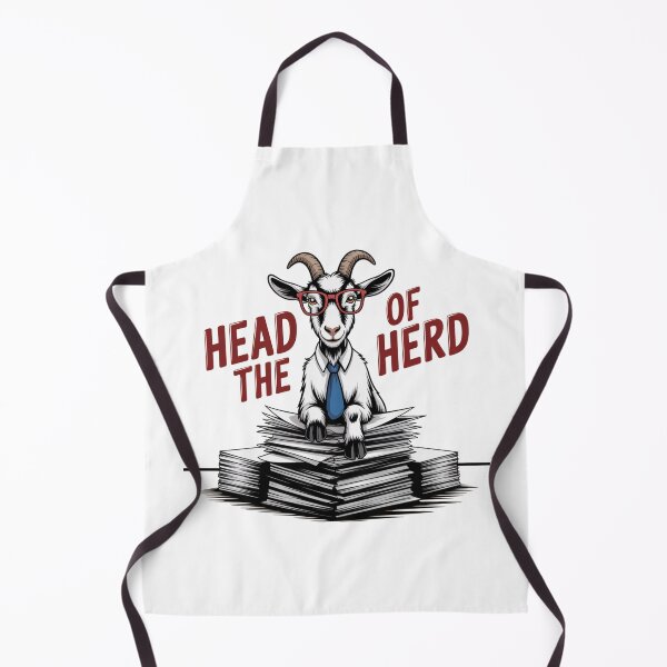 Item preview, Head of the Herd – Smart Goat Boss Office Humor designed and sold by ArtByYunus.