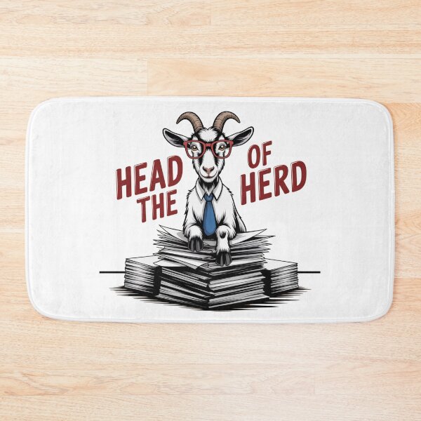Item preview, Head of the Herd – Smart Goat Boss Office Humor designed and sold by ArtByYunus.