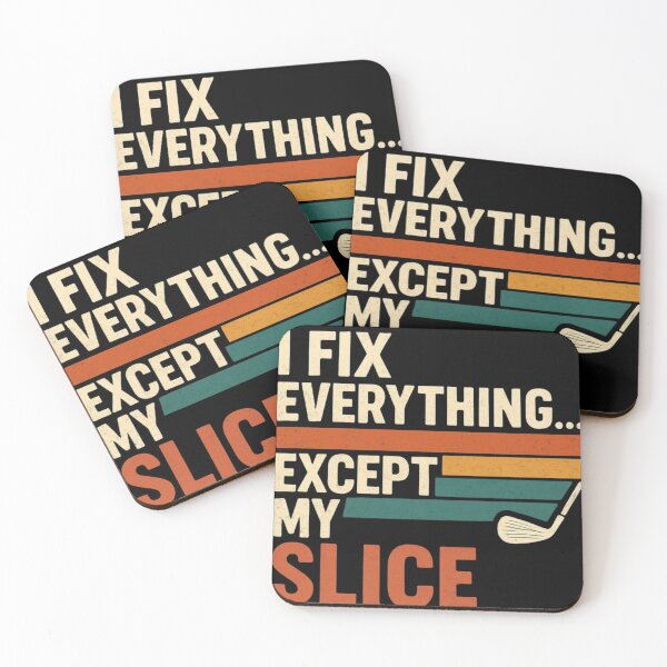 Item preview, I Fix Everything… Except My Slice” — Funny Golf Dad Retro Shirt designed and sold by RetiredAndRude.