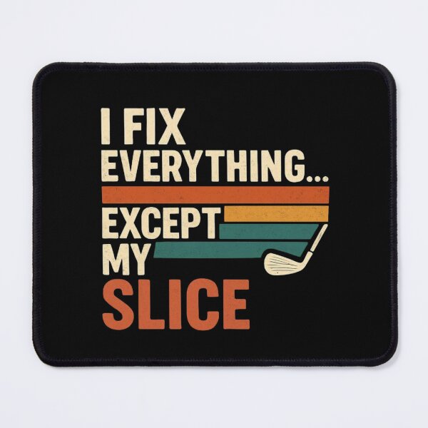 Item preview, I Fix Everything… Except My Slice” — Funny Golf Dad Retro Shirt designed and sold by RetiredAndRude.