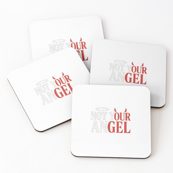 Item preview, Not Your Angel Halo and Devil Horns Typography designed and sold by Aripro1.