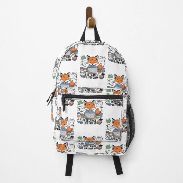 Item preview, Freelance Lifeform – Fox at Work Cute Hustle Design designed and sold by ArtByYunus.