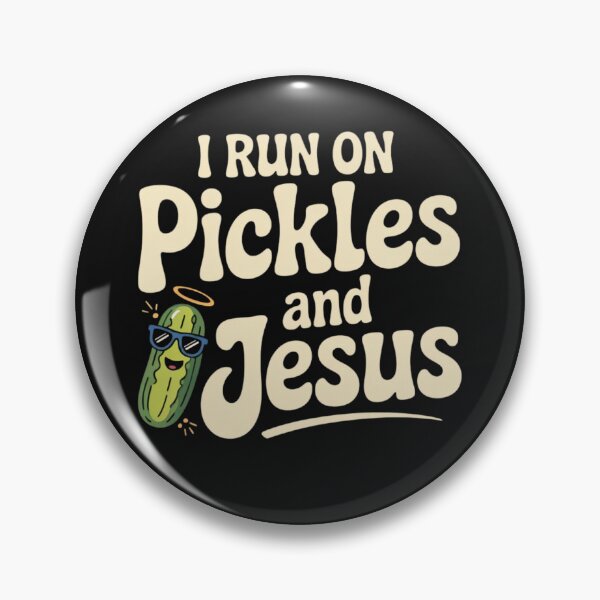 Item preview, I Run On Pickles and Jesus Religious designed and sold by ManiaGrania.