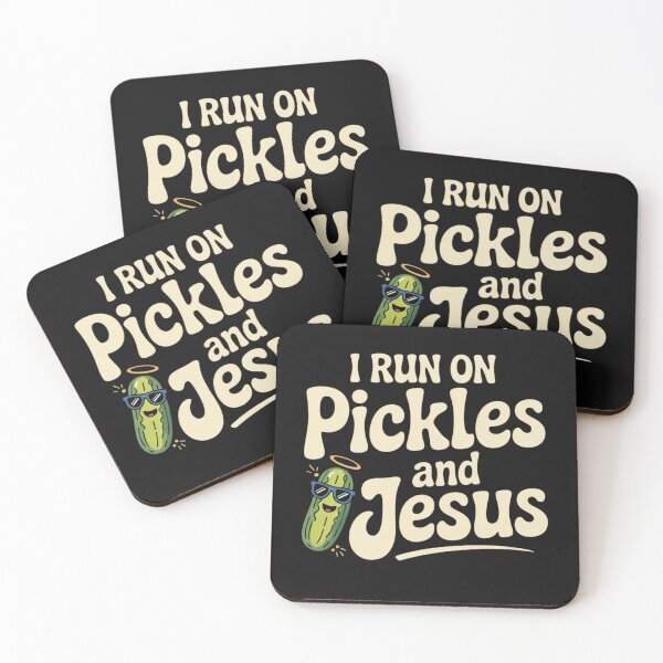 Item preview, I Run On Pickles and Jesus Religious designed and sold by ManiaGrania.