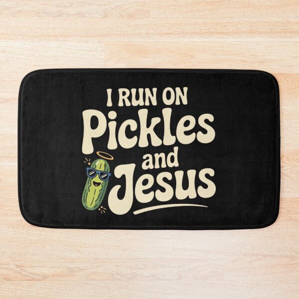 Item preview, I Run On Pickles and Jesus Religious designed and sold by ManiaGrania.
