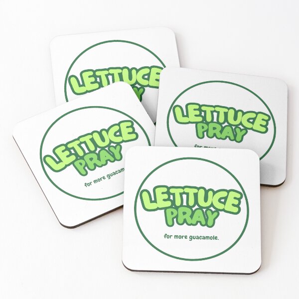 Item preview, Lettuce Pray Funny Eco and Vegan Humor designed and sold by OVERSAI.