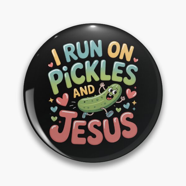Item preview, I Run On Pickles and Jesus Religious designed and sold by ManiaGrania.
