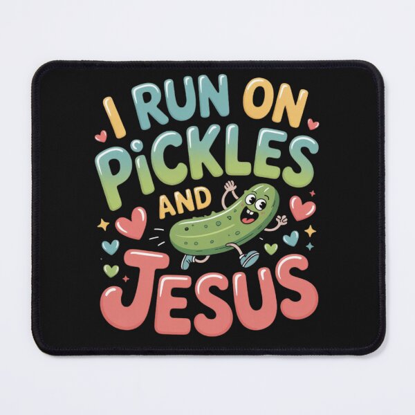 Item preview, I Run On Pickles and Jesus Religious designed and sold by ManiaGrania.