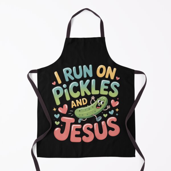 Item preview, I Run On Pickles and Jesus Religious designed and sold by ManiaGrania.