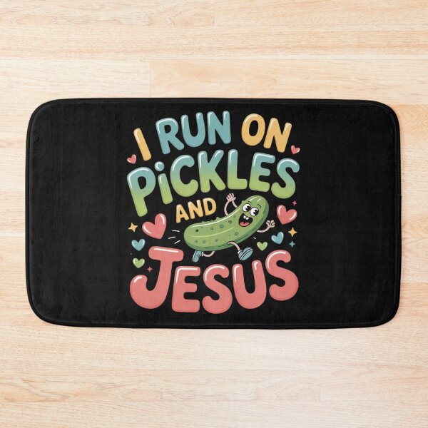 Item preview, I Run On Pickles and Jesus Religious designed and sold by ManiaGrania.
