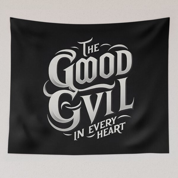Item preview, Good Evil Symbolic Heart Contrast designed and sold by Voodoo Store Paranormal Collections.