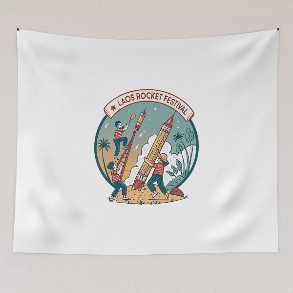 Item preview, LAOS ROCKET FESTIVAL designed and sold by likbatonboot.