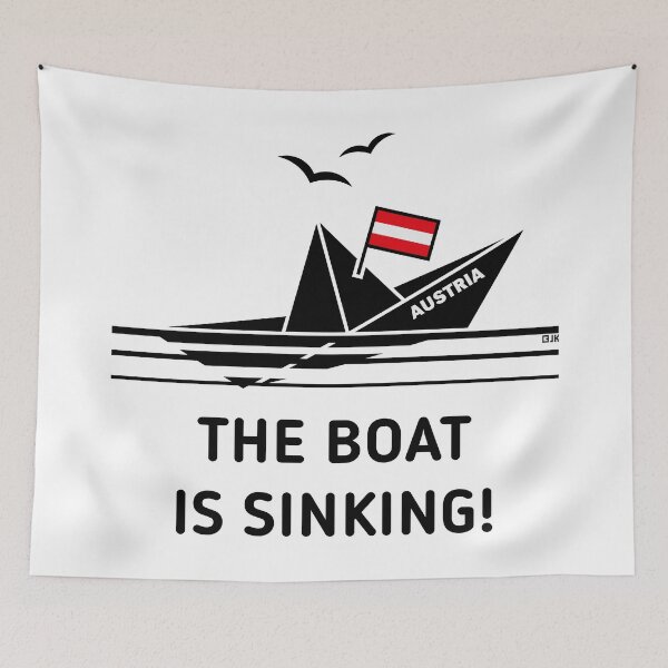 Item preview, The Boat Is Sinking! (Austria / Österreich / POS) designed and sold by MrFaulbaum.