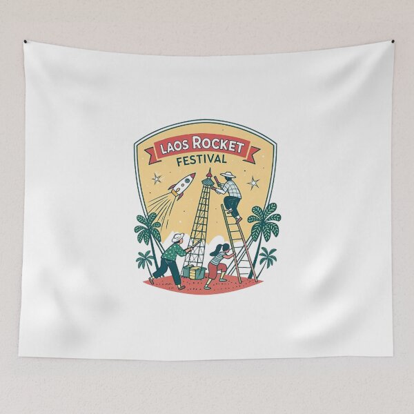 Item preview, LAOS ROCKET FESTIVAL designed and sold by likbatonboot.